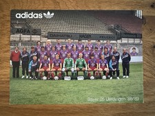 Mannschaftskarte Bayer 05 Uerdingen 1988/89 | MK adidas