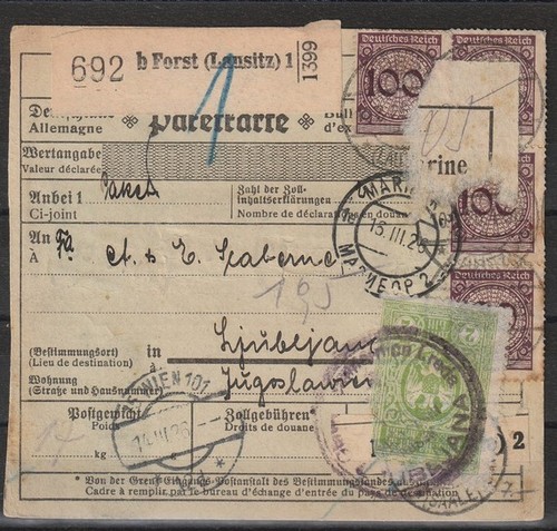 Reich paketkarte forst - reich,