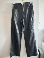 Baggy Lederhose Mom Gr. M von Bershka