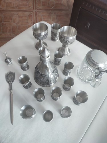 Zinngeschirr teilig - teilig,