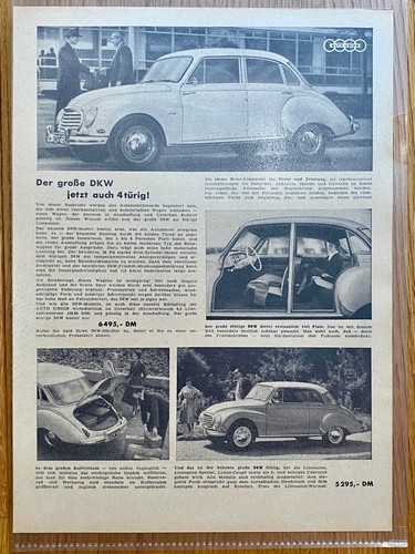 Der große dkw türer - 4-türer, 3=6