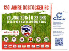 Ticket 120 Jahre Rostocker FC mit Hansa Rostock + FC Bayern München Ü50 !!!