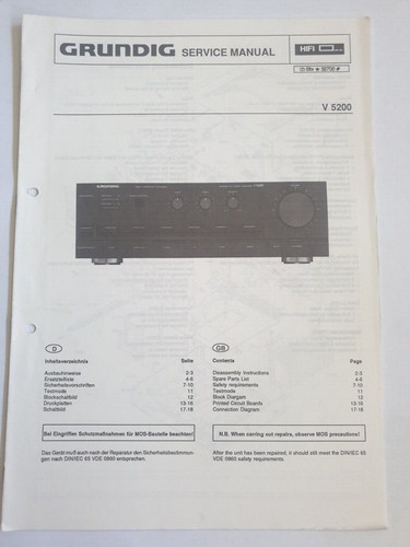 Original grundig service - original,