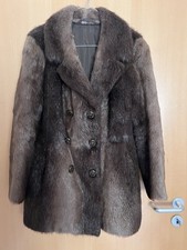 Pelzjacke braun Vintage Jacke Kurze Echtfelljacke Oma Braun Gr. 38 (40) S M