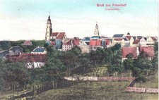AK Gruß aus Fraustadt - Totalansicht - Handcoloriert !  ca.1910 - Wschowa Posen