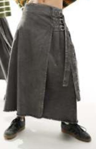 Reclaimed vintage faltenrock - reclaimed,