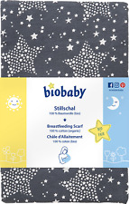 biobaby Stillschal, grau bedruckt