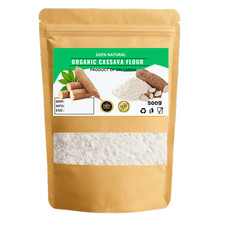 Bio Maniokmehl — 100% natürlich rein gentechnikfrei, rohes Yuca-Wurzelpulver, ...