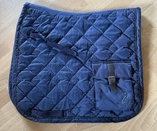 Zwei Schabracken Dressur von Lauria Garrelli, Bordeaux und Dunkelblau, Gr. Full