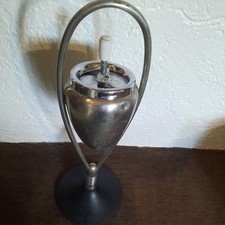 STANDASCHENBECHER ASCHER SCHLEUDERASCHENBECHER DREHASCHENBECHER CHROM 70ER