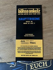 Böse Onkelz Konzertkarte