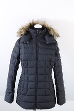 ° ESPRIT ° warme Steppjacke JACKE Gr. M / 38 40 d. blau Daunenjacke Fell Kapuze
