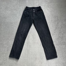 REPLAY Damen Vintage Jeans Hose W29 L32 Boyfriend Fit Straight 3607 Schwarz