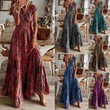 Frauen Holiday Boho Kleid