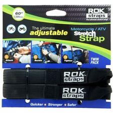 ROK Straps Motorrad Bike ATV HD 1500mm 60" verstellbar Stretch schwarz NEU