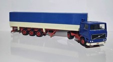 Herpa H0 1:87 LKW VOLVO F12 PRITSCHEN SATTELZUG BLAU ROT OHNE AUFSCHRIFT NEUTRAL