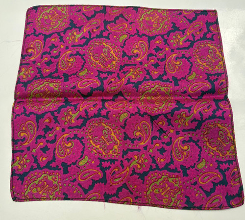 Vintage einstecktuch paisley - einstecktuch,