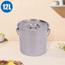 Edelstahleimer 12 L Edelstahl