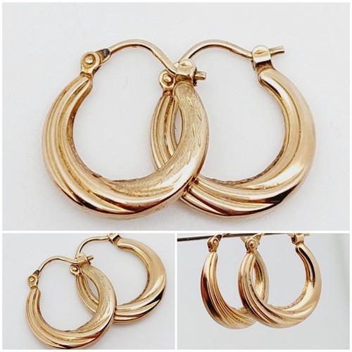 Echt gold 333 creolen mm - 15,