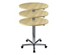 Säulenhubtisch rund 80 cm