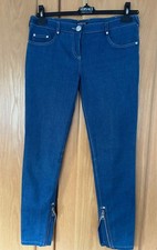 ?Luxus Denim Original BALMAIN Jeans mit Reißverschlüssen am Beinende Top 