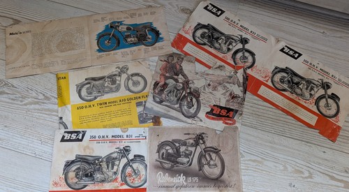 Prospekt motorrad bsa 350 und - bsa,