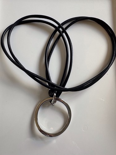 Halskette leder kette schwarz - kette,