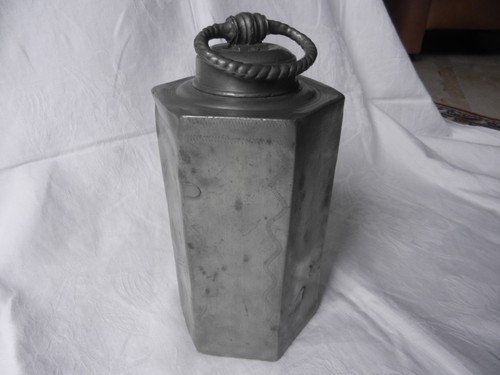 Zinn flasche schraubflasche - zinn, flasche,