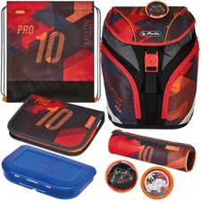 Herlitz 50037612 Schulrucksack SoftLight Plus Sports 7 teilig Schulranzen Set
