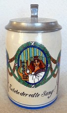 ALT Humpen Bierkrug Frau m