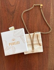 wunderschöne Rose-goldene Purelei Halskette mit Schmetterlingsanhänger