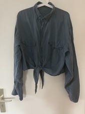 Urban Outfitters Bluse Blau Zum Knoten Gr M