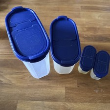+++ Tupperware Eidgenossen Set mit Deckel ,blau 1x 1,7l; 1x1,1l;  2x 115 ml +++