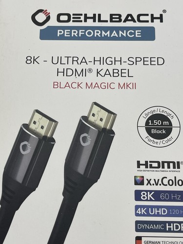 Oehlbach hdmi kabel - hdmi, 1,5m
