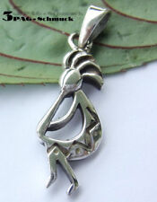 925 SILBER ANHÄNGER AMULETT * Kokopelli * Hopi Indianer Indianerschmuck Schamane