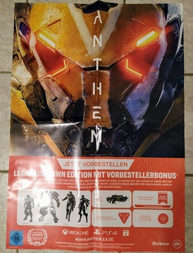 Spieleposter anthem gefaltet - spieleposter, *gefaltet*