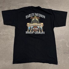 Vintage Harley Davidson Herren T-Shirt Tourshirt Berlin #435
