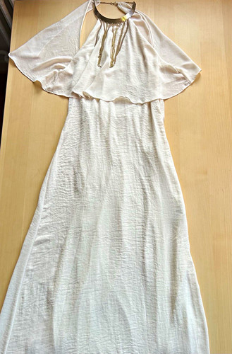 Damen maxikleid lang weiß - maxikleid,