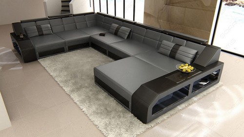 Ledersofa design couch ecksofa - design,