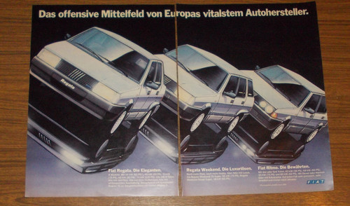 Seltene werbung fiat ritmo - seltene,