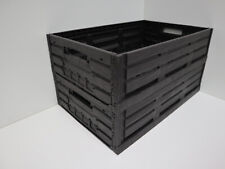 Klappboxen 5x Obstkiste Gemüsekiste klappbar neu Kunststoff Holz Optik zerlegbar