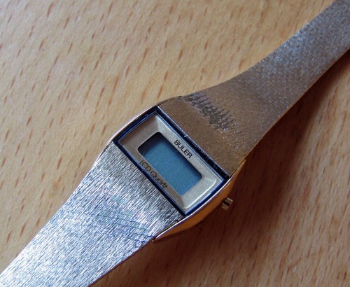 Goldfarbene buler digitaluhr - goldfarbene,