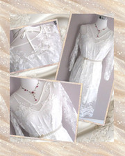 ♥ Brautkleid ♥ Standesamtkleid ♥ Strand Trauung ♥ Gr. S 36 38 ♥ Weiß Spitze ♥