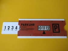Parkuhr Parkscheibe Verbrauchsrechner Rechenschieber PKW LKW Traktor DDR Plaste
