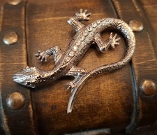 Eidechse Brosche Vintage aus