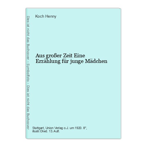Aus großer zeit eine - großer,