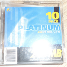 PLANTINUM   CD-RW 8cm 210MB 10er Pack NEU