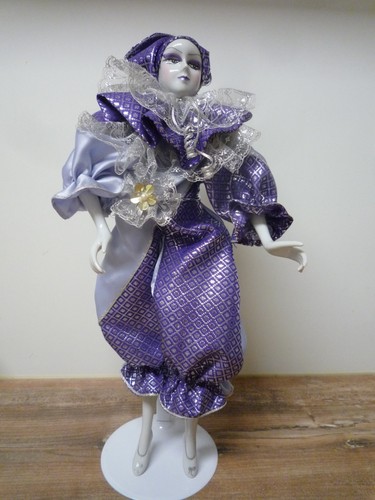 Harlekin pierrot porzellan - pierrot,