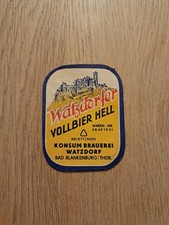 ☆☆Bieretikett Konsum Brauerei Watzdorf☆☆ DDR ALB. Klebereste 