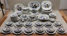 Spode Copeland England - Blue Bird - riesiges Speiseservice für 12 Personen